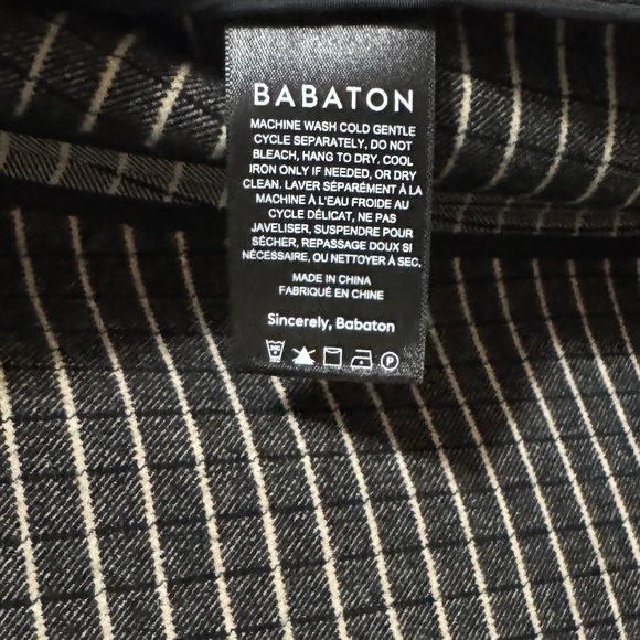 Aritzia Babaton Power Blazer Size 0 Grey Pattern - Picture 5 of 7